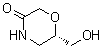 structure of CAS# 847805-30-5, (S)-6-(Hydroxymethyl)morpholin-3-on;(6S)-6-(Hydroxymethyl)-3-morpholinone; (6S)-6-(Hydroxymethyl)morpholin-3-one