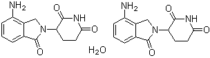 Lenalidomide hemihydrate molecular structure (CAS 847871-99-2)
