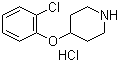 结构式 CAS# 849107-20-6, 4-(2-氯苯氧基)哌啶盐酸盐