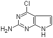 structure of CAS# 84955-31-7, 2-Amino-4-chloropyrrolo[2,3-d]pyrimidine;6-Chloro-7-deazaguanine