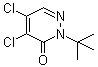 structure of CAS# 84956-71-8, 2-tert-Butyl-4,5-dichloro-2H-pyridazin-3-one
