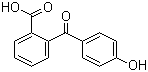 结构式 CAS# 85-57-4, 2-(4-羟基苯甲酰)苯甲酸