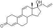 结构式 CAS# 850-52-2, 烯丙孕素; 四烯雌酮