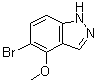 结构式 CAS# 850363-67-6, 5-溴-4-甲氧基-1H-吲唑