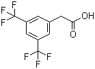 structure of CAS# 85068-33-3, 3,5-Bis(trifluoromethyl)phenylacetic acid;2-[3,5-Di(trifluoromethyl)phenyl]acetic acid