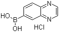 structure of CAS# 852362-25-5, Quinoxalin-6-ylboronic acid hydrochloride;Benzopyrazin-6-ylboronic acid hydrochloride