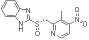 结构式 CAS# 853950-79-5, 2-[(S)-[(3-甲基-4-硝基-2-吡啶基)甲基]亚磺酰基]-1H-苯并咪唑