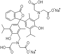 Thymolphthalein complexone disodium salt molecular structure (CAS 85409-48-9)