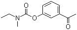 structure of CAS# 855300-09-3, N-Ethyl-N-methylcarbamic acid 3-acetylphenyl ester