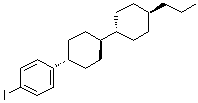 [trans(trans)]-1-Iodo-4-(4'-propyl[1,1'-bicyclohexyl]-4-yl)benzene molecular structure (CAS 85547-11-1)