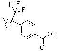 4-[3-(三氟甲基)-3H-双吖丙啶-3-基]苯甲酸分子结构 (CAS 85559-46-2)