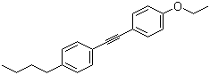结构式 CAS# 85583-83-1, 1-正丁基-4-[(4-乙氧基苯基l)乙炔基]苯