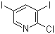 2-Chloro-3,5-diiodopyridine molecular structure (CAS 856169-60-3)