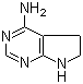 结构式 CAS# 856600-01-6, 6,7-二氢-5H-吡咯并[2,3-d]嘧啶-4-胺