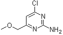 4-Chloro-6-(methoxymethyl)-2-pyrimidinamine molecular structure (CAS 856972-65-1)