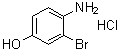 4-Amino-3-bromophenol hydrochloride molecular structure (CAS 858014-01-4)