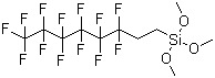 structure of CAS# 85857-16-5, 1H,1H,2H,2H-Perfluorooctyltrimethoxysilane;Trimethoxy(3,3,4,4,5,5,6,6,7,7,8,8,8-tridecafluorooctyl)silane