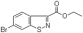 structure of CAS# 858671-74-6, Ethyl 6-bromobenzo[d]isothiazole-3-carboxylate;6-Bromo-1,2-benzisothiazole-3-carboxylic acid ethyl ester