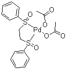 结构式 CAS# 858971-43-4, 1,2-双(苯基亚砜)乙基钯二乙酸盐