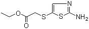structure of CAS# 859522-19-3, Ethyl 2-(2-aminothiazol-5-ylthio)acetate