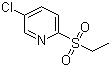 3-Chloro-6-(ethylsulfonyl)pyridine molecular structure (CAS 859536-33-7)