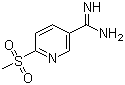结构式 CAS# 859987-11-4, 6-(甲磺酰基)-3-吡啶甲脒