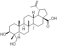 结构式 CAS# 85999-40-2, 23-羟基白桦酸
