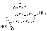 structure of CAS# 86-65-7, 7-Amino-1,3-naphthalenedisulfonic acid;7-Naphthylamine-1,3-disulfonic acid; Amido G acid