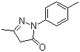 结构式 CAS# 86-92-0, 1-(4-甲基苯基)-3-甲基-5-吡唑啉酮