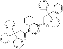 结构式 CAS# 860036-29-9, (1R,2R)-N,N'-二羟基-N,N'-双(3,3,3-三苯基丙酰基)-1,2-环己二胺