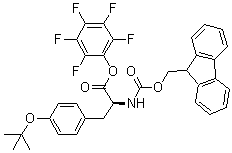 structure of CAS# 86060-93-7, N-9-Fluorenylmethoxycarbonyl-O-tert-butyltyrosine pentafluorophenyl ester