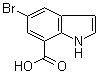 structure of CAS# 860624-90-4, 5-Bromo-1H-indole-7-carboxylic acid
