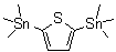 structure of CAS# 86134-26-1, 2,5-Bis(trimethylstannanyl)thiophene;2,5-Bis(trimethylstannyl)thiophene; 2,5-Bis(trimethyltin)thiophene; 2,5-Di(trimethylstannyl)thiophene