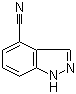结构式 CAS# 861340-10-5, 4-氰基-1H-吲唑