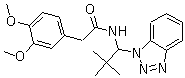 结构式 CAS# 861393-66-0, N-[1-(1H-苯并三唑-1-基)-2,2-二甲基丙基]-3,4-二甲氧基苯乙酰胺