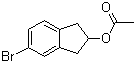 结构式 CAS# 862135-60-2, 5-溴-2,3-二氢-1H-茚-2-醇乙酸酯