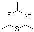 structure of CAS# 86241-90-9, 2,4,6-Trimethyl-1,3,5-dithiazinane;NSC 418