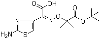 structure of CAS# 86299-47-0, (Z)-2-Amino-alpha-[1-(tert-butoxycarbonyl)]-1-methylethoxyimino-4-thiazolacetic acid