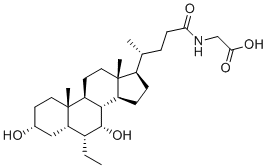 structure of CAS# 863239-60-5, Glyco Obeticholic Acid;3a,7a-dihydroxy-6a ethyl-5b-cholan-24-ol ; (3R,5S,6R,7R,8S,9S,10S,13R,14S,17R)-6-ethyl-17-((R)-5-hydroxypentan-2-yl)-10,13-dimethylhexadecahydro-1H-cyclopenta[a]phenanthrene-3,7-diol