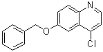 结构式 CAS# 863786-01-0, 6-苄氧基-4-氯喹啉