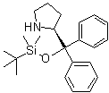 结构式 CAS# 864466-71-7, (2S)-2-[(叔丁基二甲基硅氧基)二苯基甲基]吡咯烷