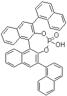 structure of CAS# 864943-23-7, (11bR)-4-Hydroxy-2,6-di-1-naphthalenyl-dinaphtho[2,1-d:1',2'-f][1,3,2]dioxaphosphepin 4-oxide