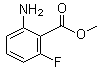 structure of CAS# 86505-94-4, 2-Amino-6-fluorobenzoic acid methyl ester