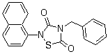 structure of CAS# 865854-05-3, Tideglusib;4-Benzyl-2-(naphthalen-1-yl)-[1,2,4]thiadiazolidine-3,5-dione