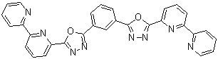 structure of CAS# 866117-19-3, 1,3-Bis[2-(2,2'-bipyridin-6-yl)-1,3,4-oxadiazol-5-yl]benzene;Bpy-OXD; Bpy-OXDm