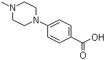 结构式 CAS# 86620-62-4, 4-(4-甲基哌嗪)苯甲酸