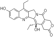 结构式 CAS# 86639-52-3, 7-乙基-10-羟基喜树碱