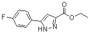 结构式 CAS# 866588-11-6, 5-(4-氟苯基)-1H-吡唑-3-羧酸乙酯