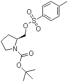 structure of CAS# 86661-32-7, (S)-tert-Butyl 2-(tosyloxymethyl)pyrrolidine-1-carboxylate