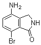 结构式 CAS# 866767-08-0, 4-氨基-7-溴-2,3-二氢-1H-异吲哚-1-酮